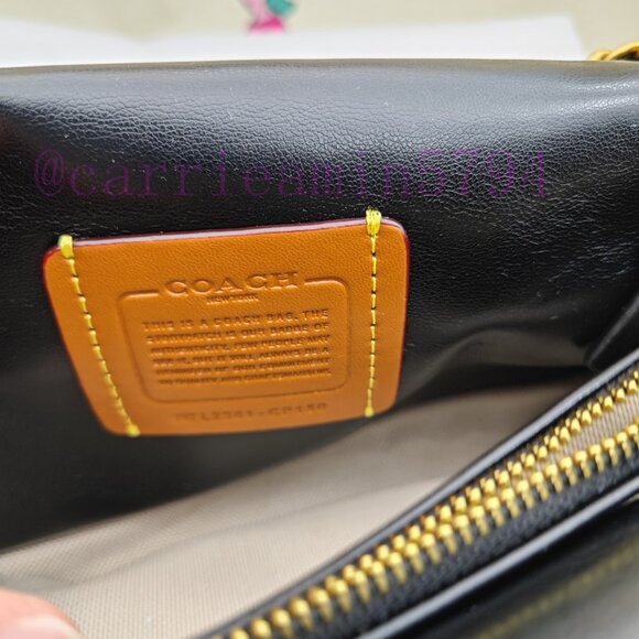 Coach tabby shoulder bag 26 with quilting black - Picture 8 of 12